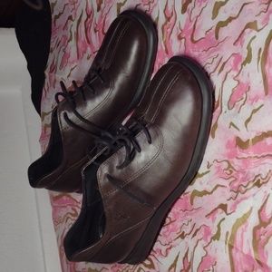 Ecco brown leather shoes size 7